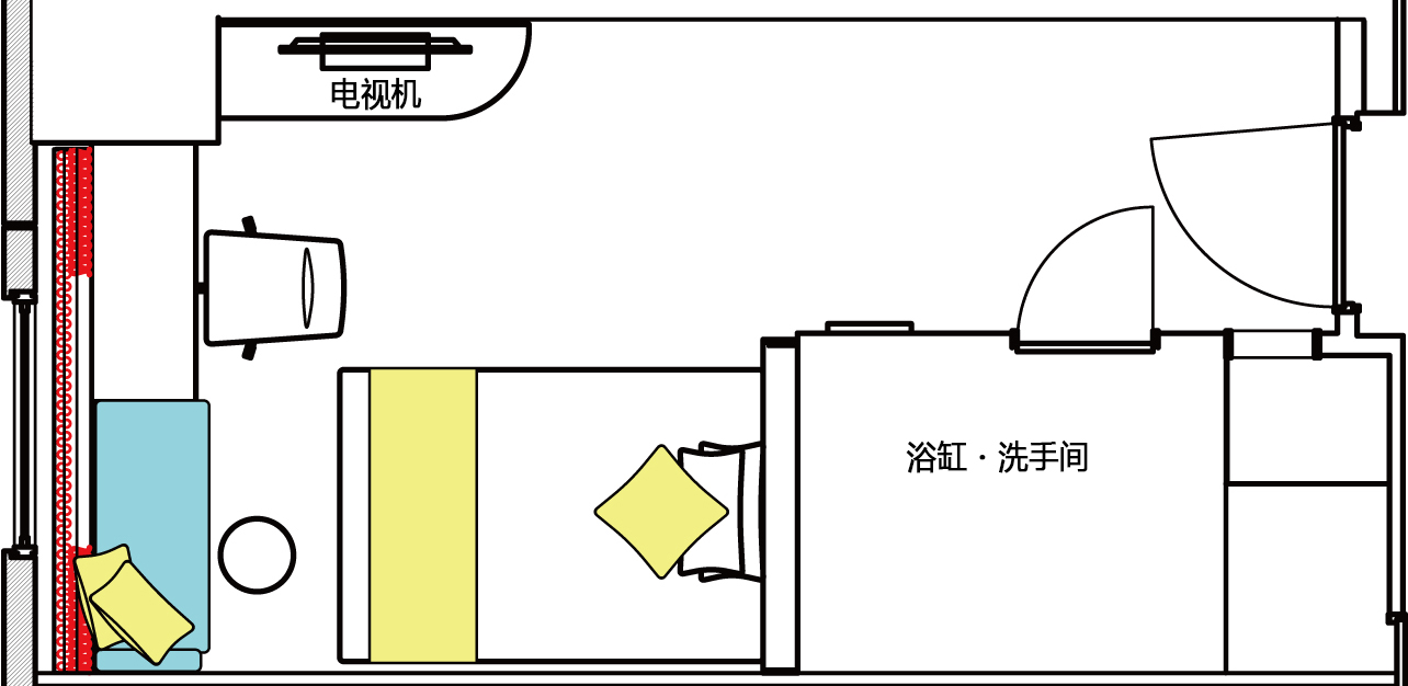 豪华单人客房